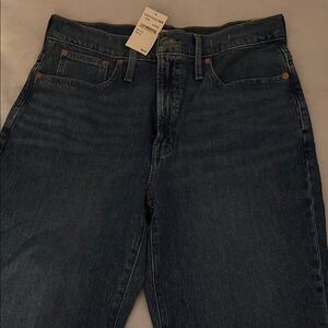 Madewell Women’s Dark Blue Straight Jeans